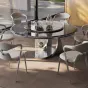 Роскошный круглый обеденный стол из натурального камня BANG 36488-29