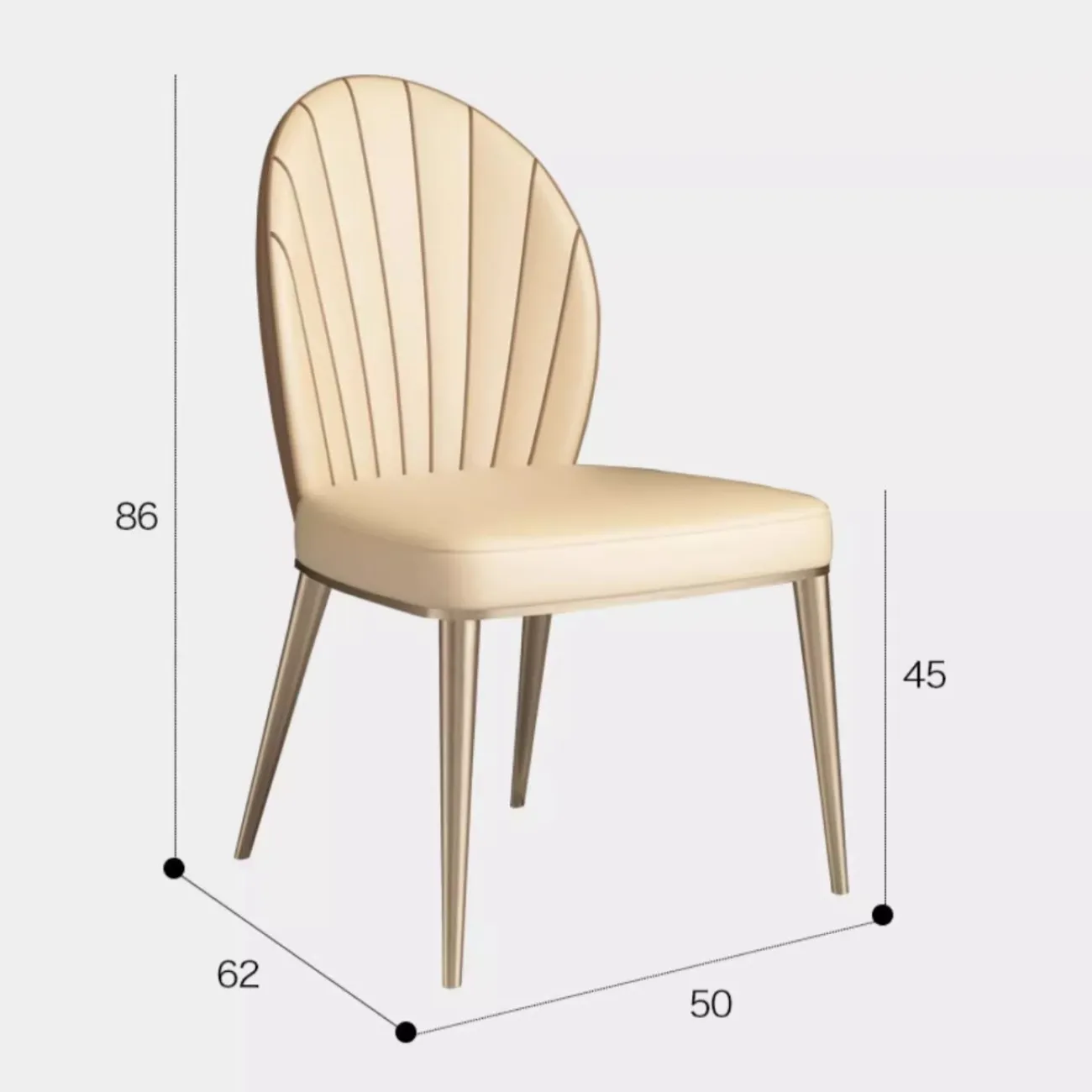 Роскошный обеденный стул из кожи с подлокотником и без BANG 36489-29