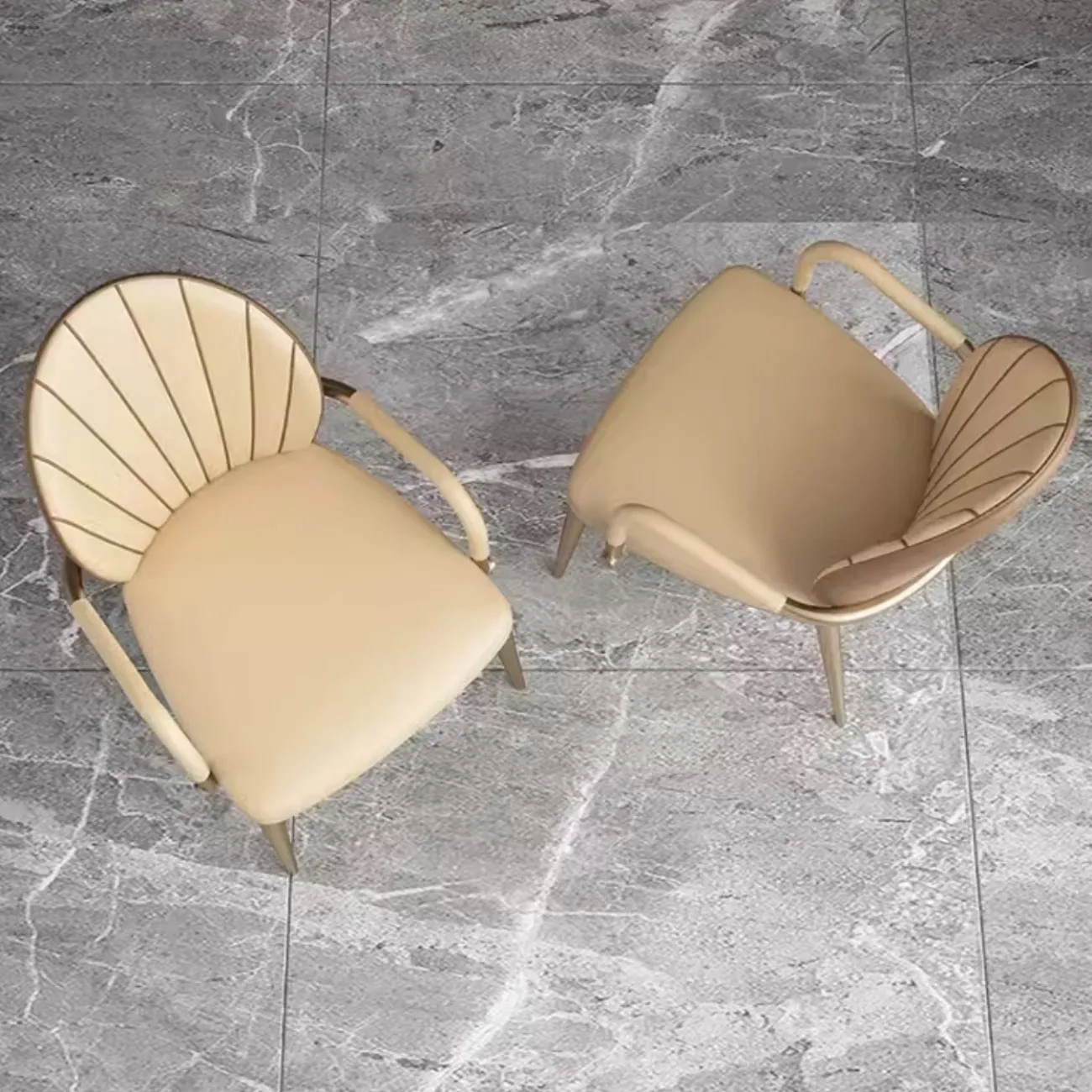 Роскошный обеденный стул из кожи с подлокотником и без BANG 36489-29