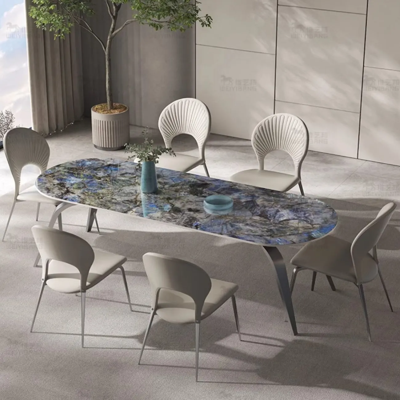 Современный обеденный стул из высококачественной нержавеющей стали BANG 36490-29