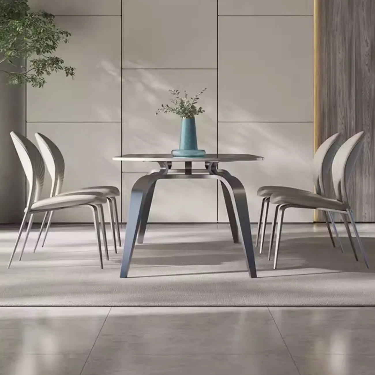 Современный обеденный стул из высококачественной нержавеющей стали BANG 36490-29