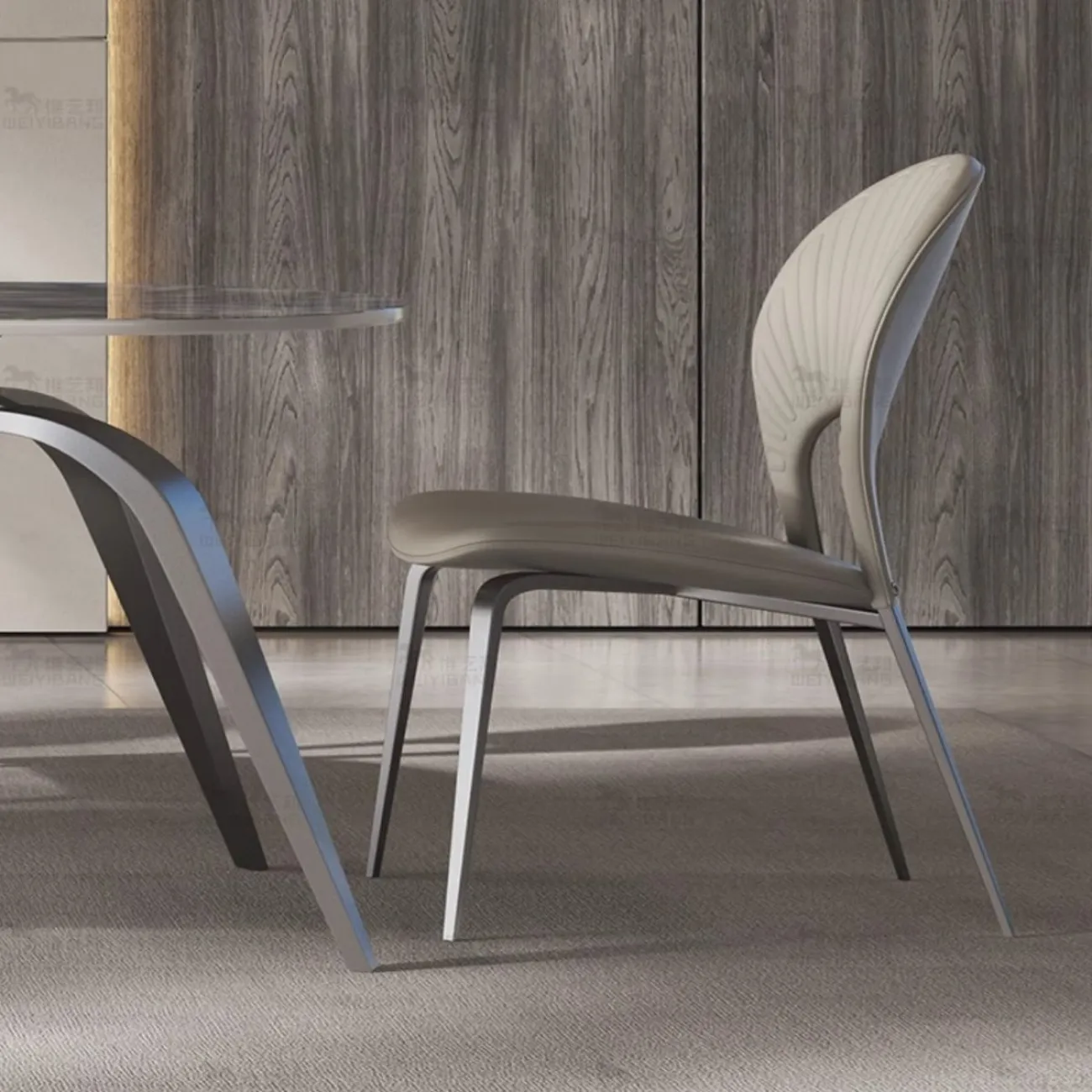 Современный обеденный стул из высококачественной нержавеющей стали BANG 36490-29