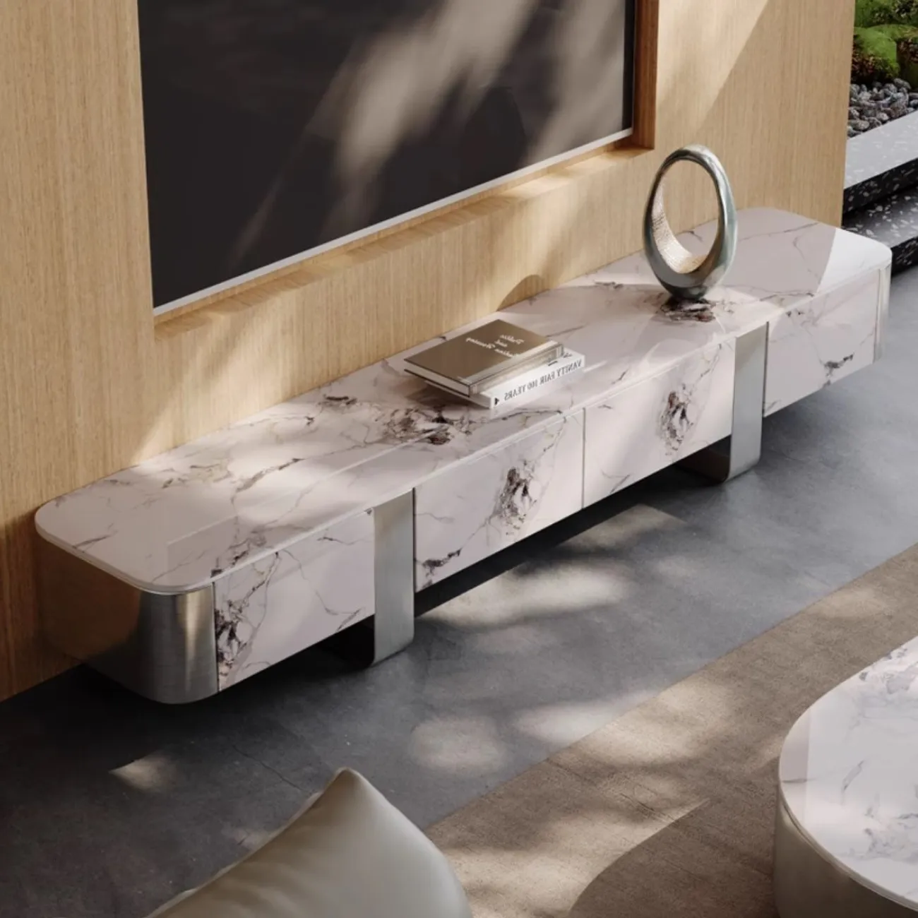 Роскошный ТВ шкаф из натурального камня BANG 36491-29