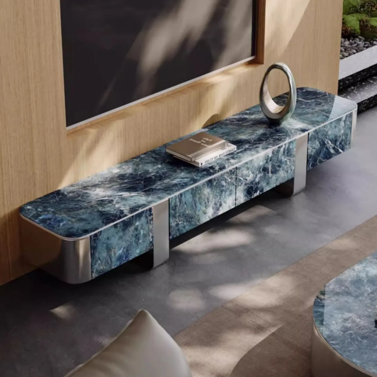 Роскошный ТВ шкаф из натурального камня BANG 36491-29