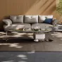 Роскошный журнальный столик из каменной плиты  BANG 36493-29