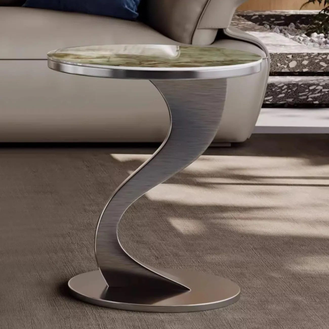 Роскошный журнальный столик из каменной плиты  BANG 36493-29