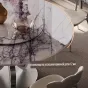 Круглый обеденный стол из роскошной каменной плиты в итальянском стиле с поворотным столом BANG 36495-29