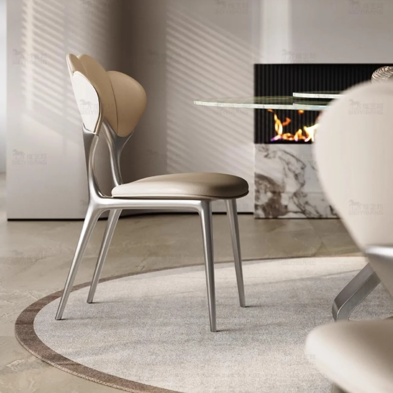 Кожаный обеденный стул BANG 36498-29