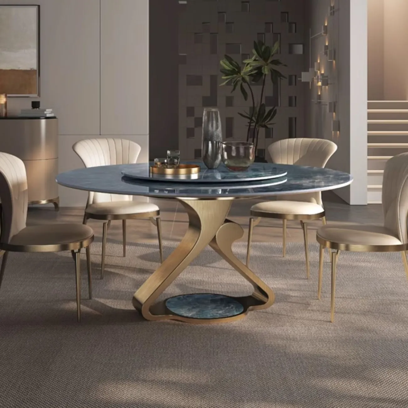 Круглый обеденный стол с поворотным столом BANG 36500-29