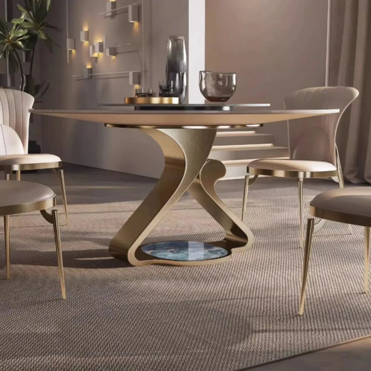 Круглый обеденный стол с поворотным столом BANG 36500-29