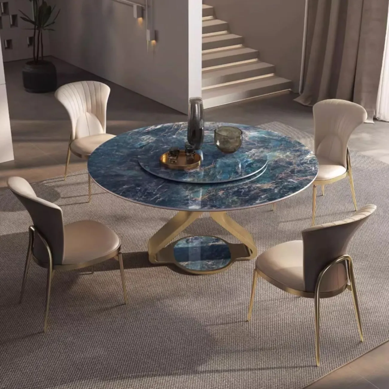 Круглый обеденный стол с поворотным столом BANG 36500-29