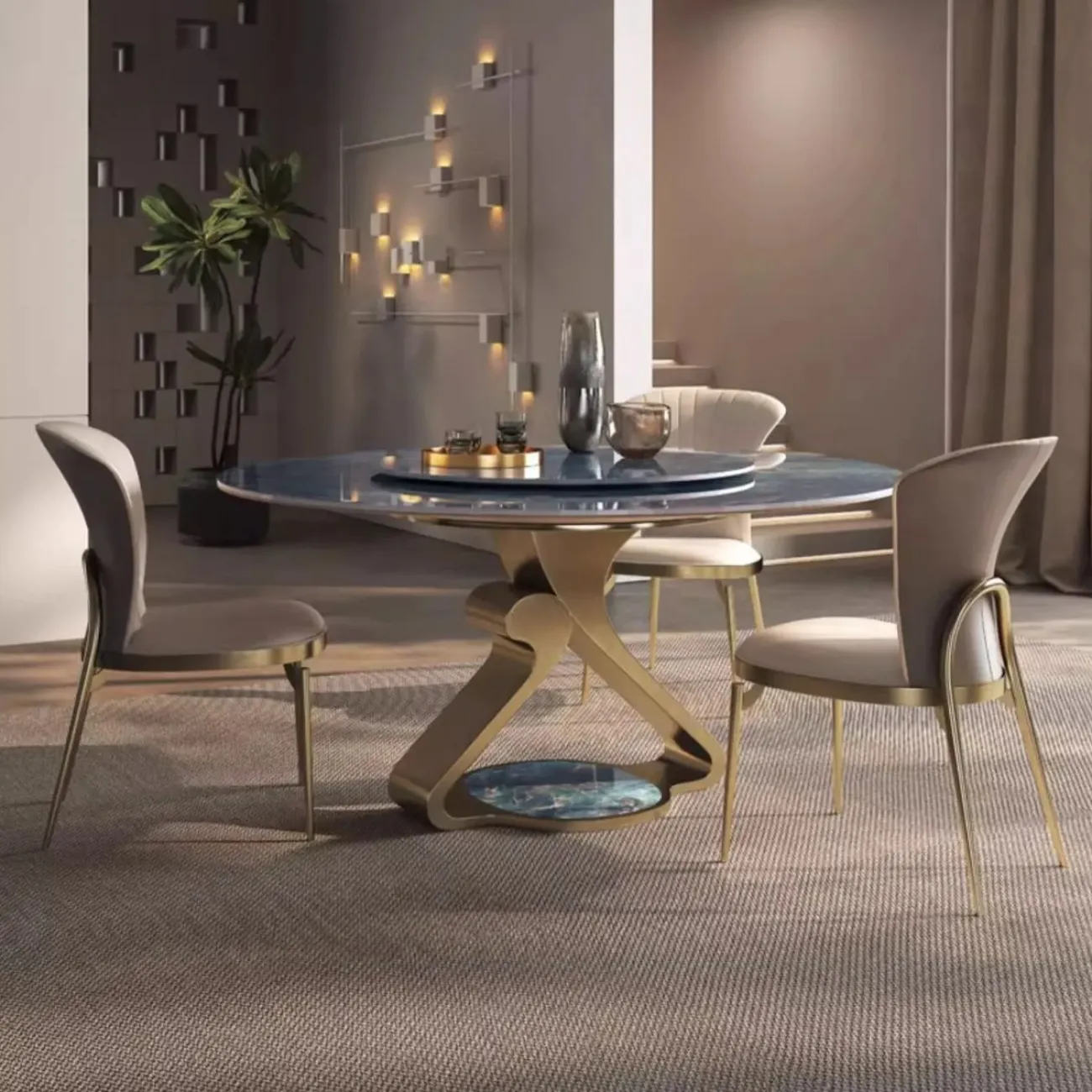 Круглый обеденный стол с поворотным столом BANG 36500-29