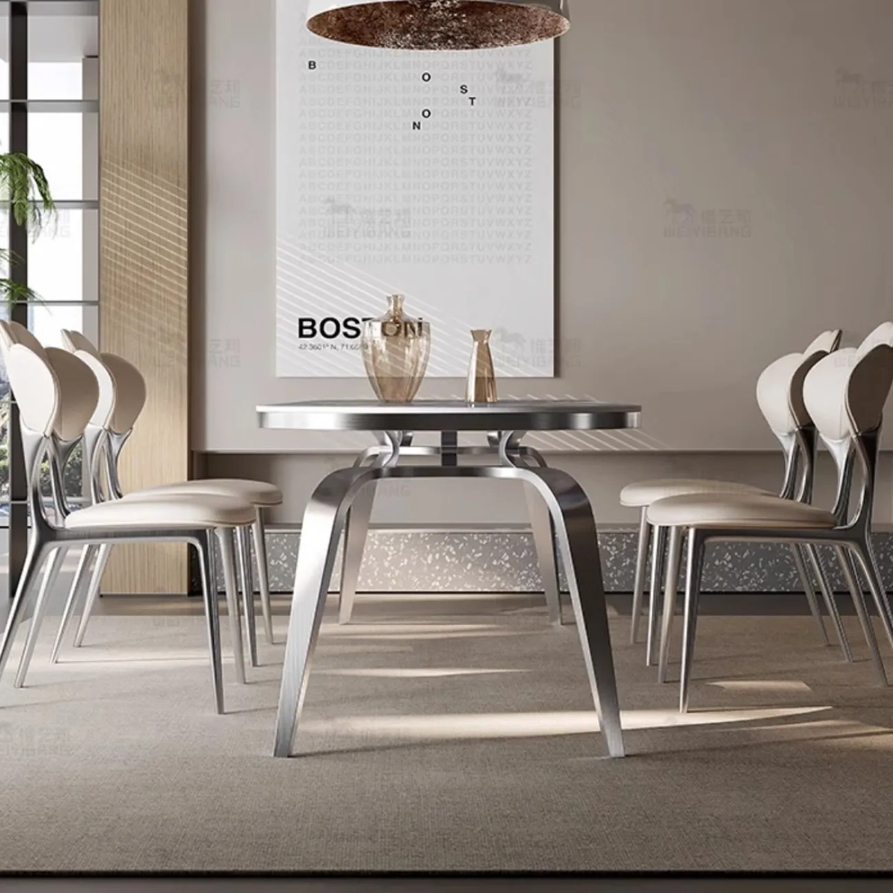 Прямоугольный мраморный обеденный столов BANG 36501-29