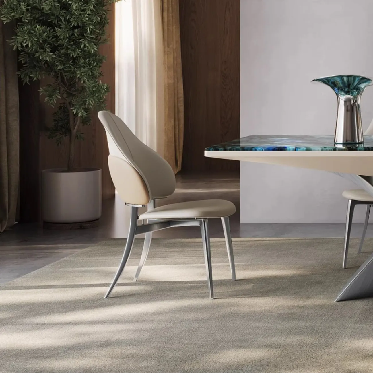 Обеденный стол из чистого натурального роскошного камня BANG 36507-29