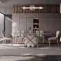  Роскошный обеденный стол из натурального камня прямоугольной формы BANG 36509-29