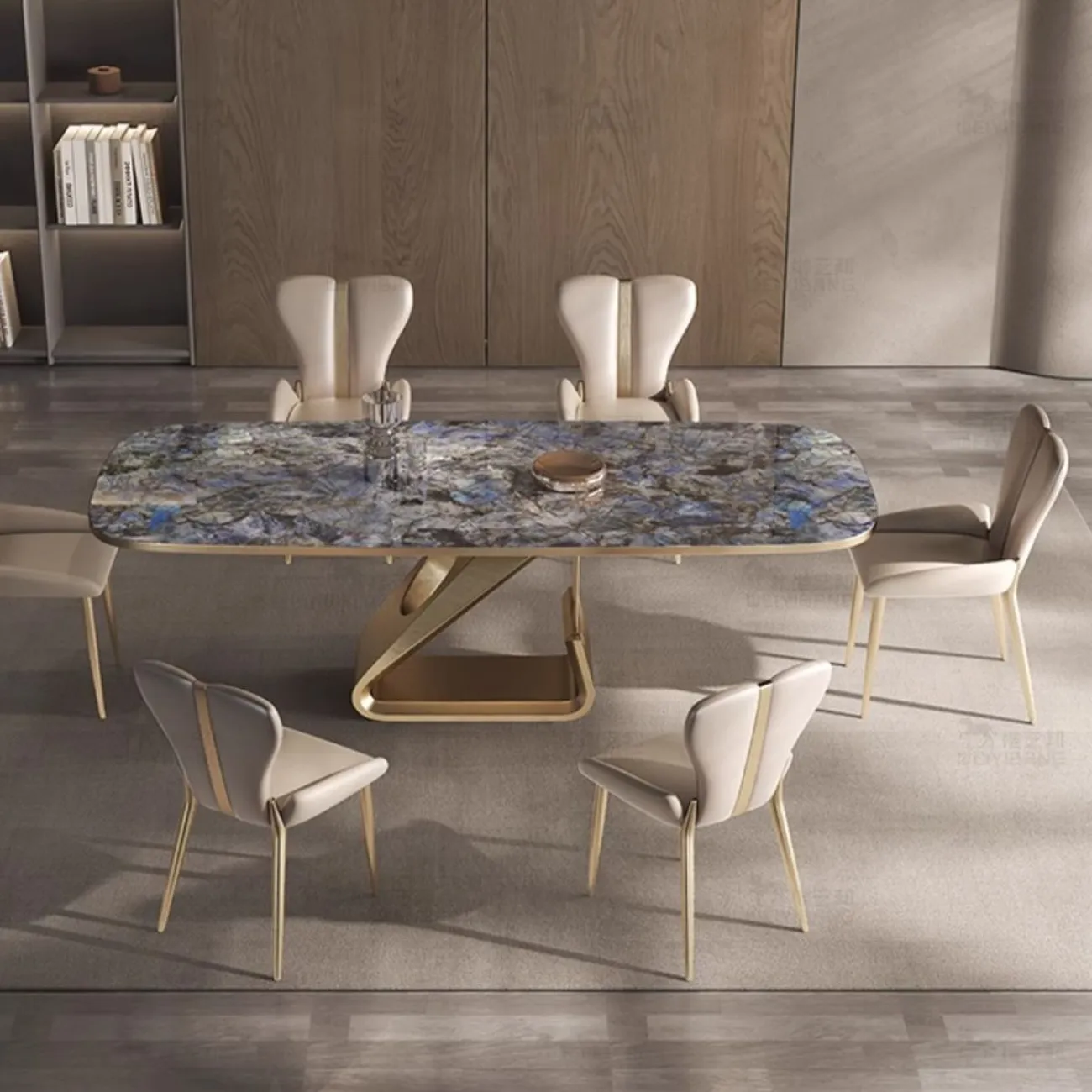 Роскошный обеденный стол из натурального мрамора BANG 36514-29