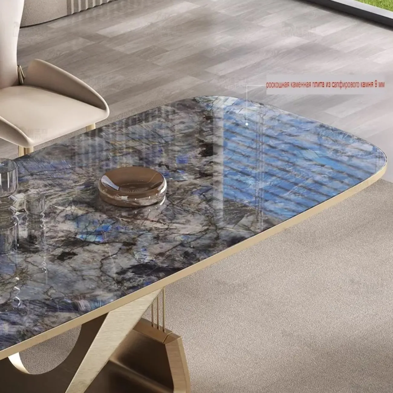 Роскошный обеденный стол из натурального мрамора BANG 36514-29