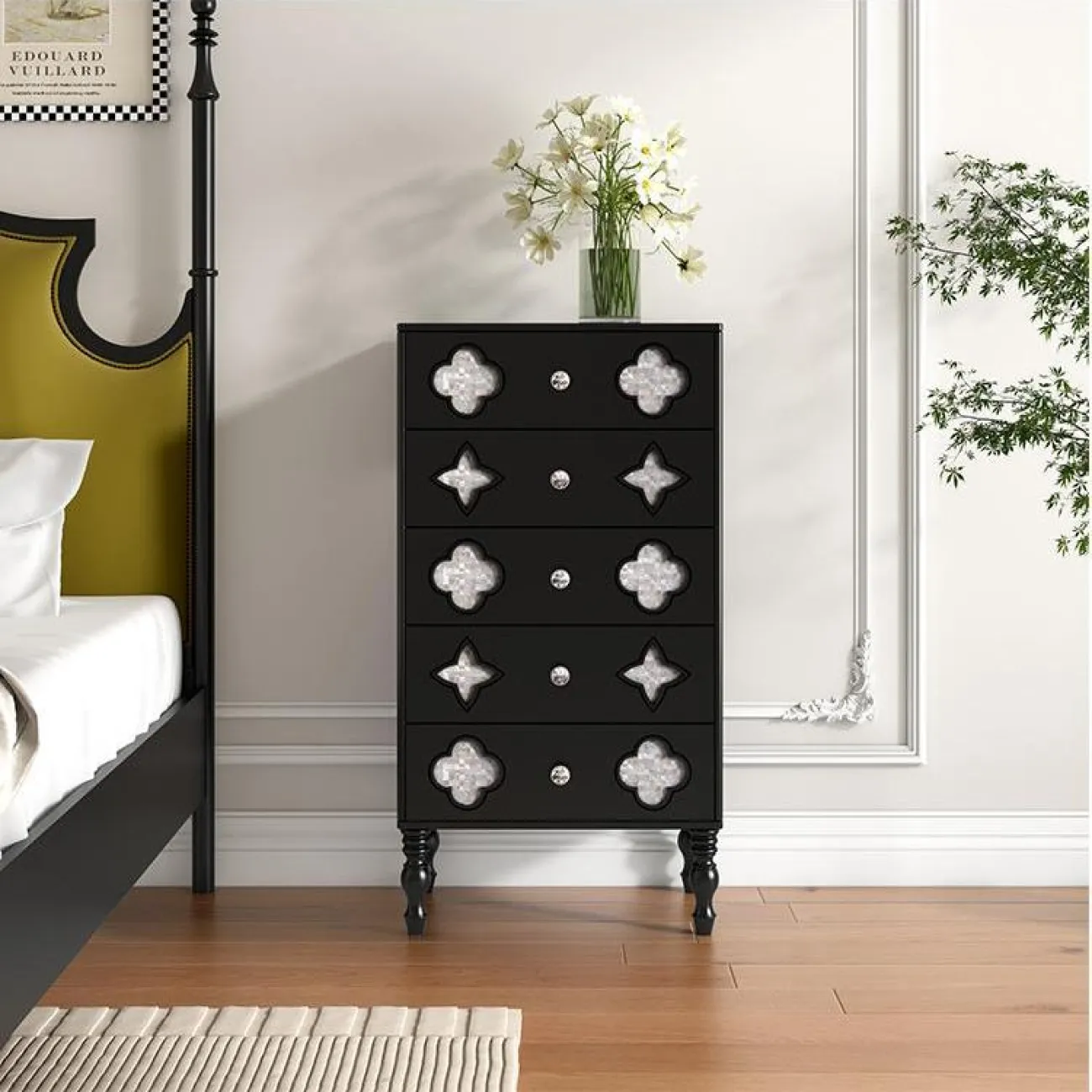 Французский ретро шкаф для хранения из цельного дерева BLD 35626-29