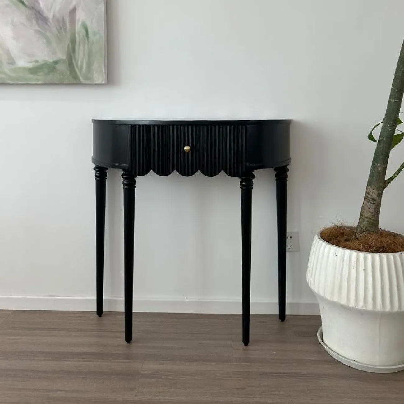 Ретро консольный столик из цельного дерева BLD 35629-29