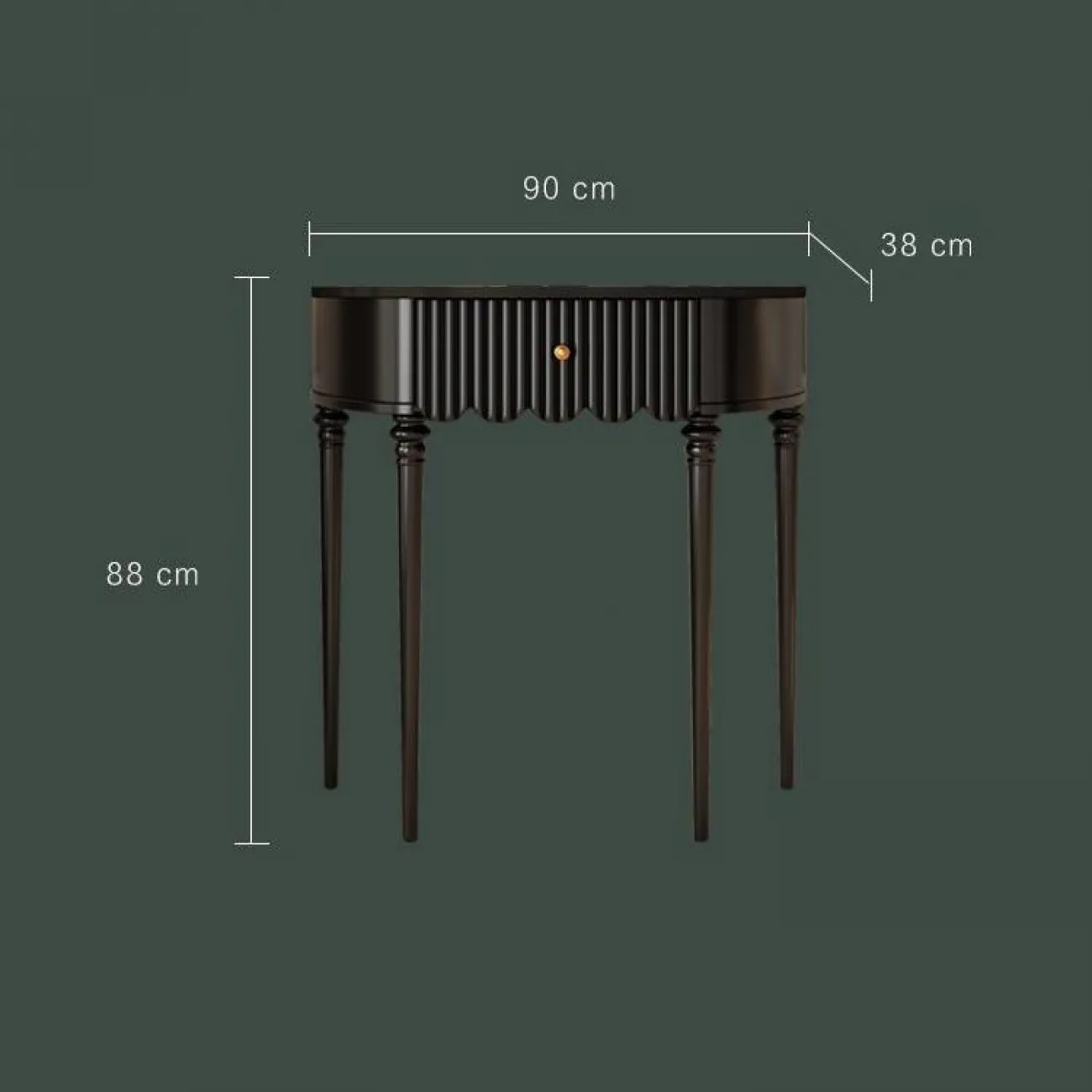 Ретро консольный столик из цельного дерева BLD 35629-29