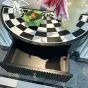 Ретро консольный столик из цельного дерева BLD 35629-29