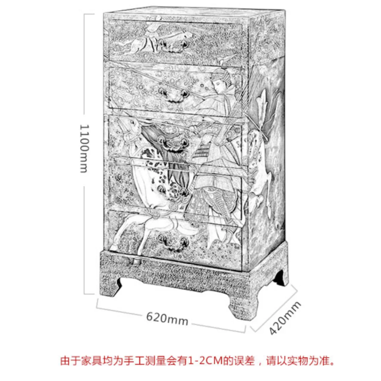 Дизайнерский комод из массива дерева в китайском стиле Creative Life 35631-29 Дизайнерский комод из массива дерева в китайском стиле Creative Life 35631-29