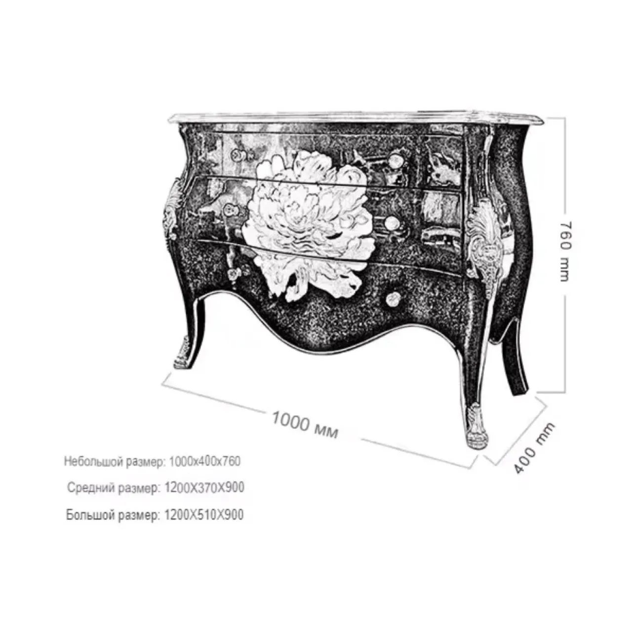 Роскошный комод из массива дерева Creative Life 35963-29 Роскошный комод из массива дерева Creative Life 35963-29