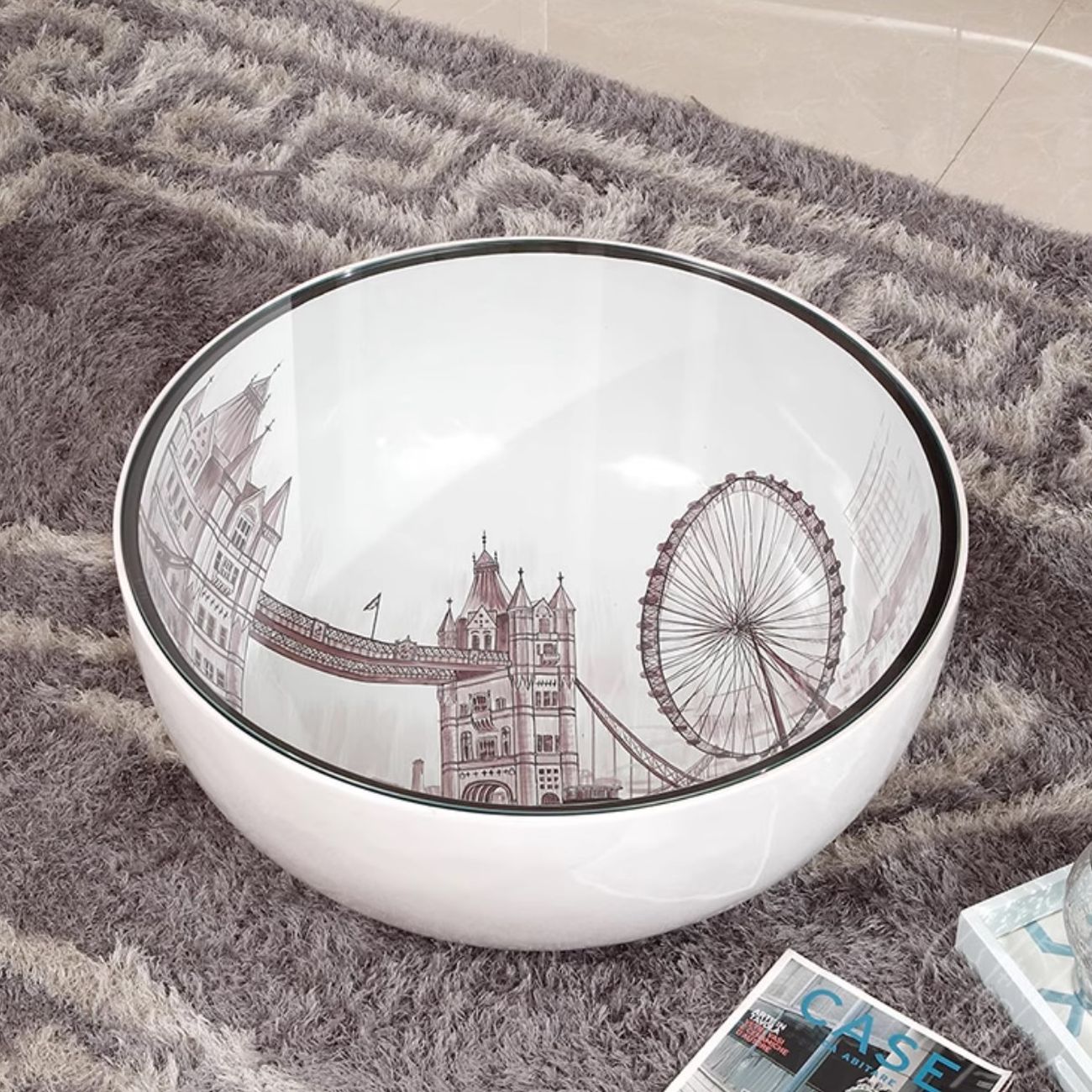 Роскошный круглый журнальный столик Creative Life 35965-29 Роскошный круглый журнальный столик Creative Life 35965-29