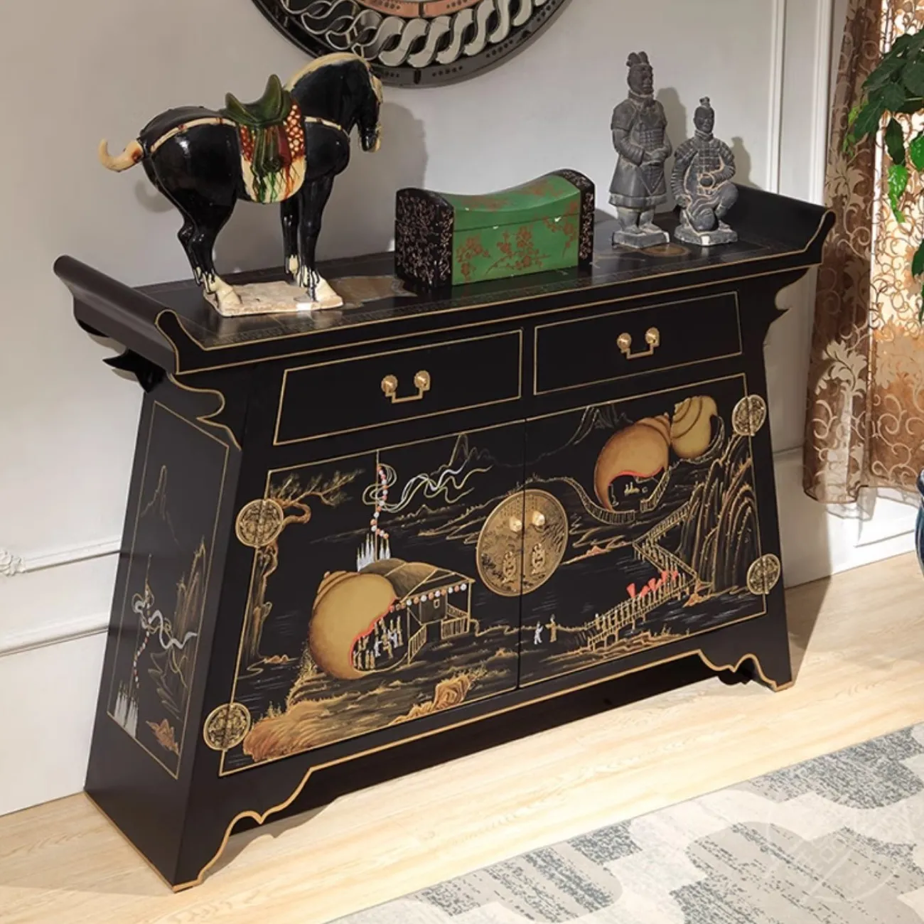 Роскошный расписной комод Creative Life 35972-29 Роскошный расписной комод Creative Life 35972-29