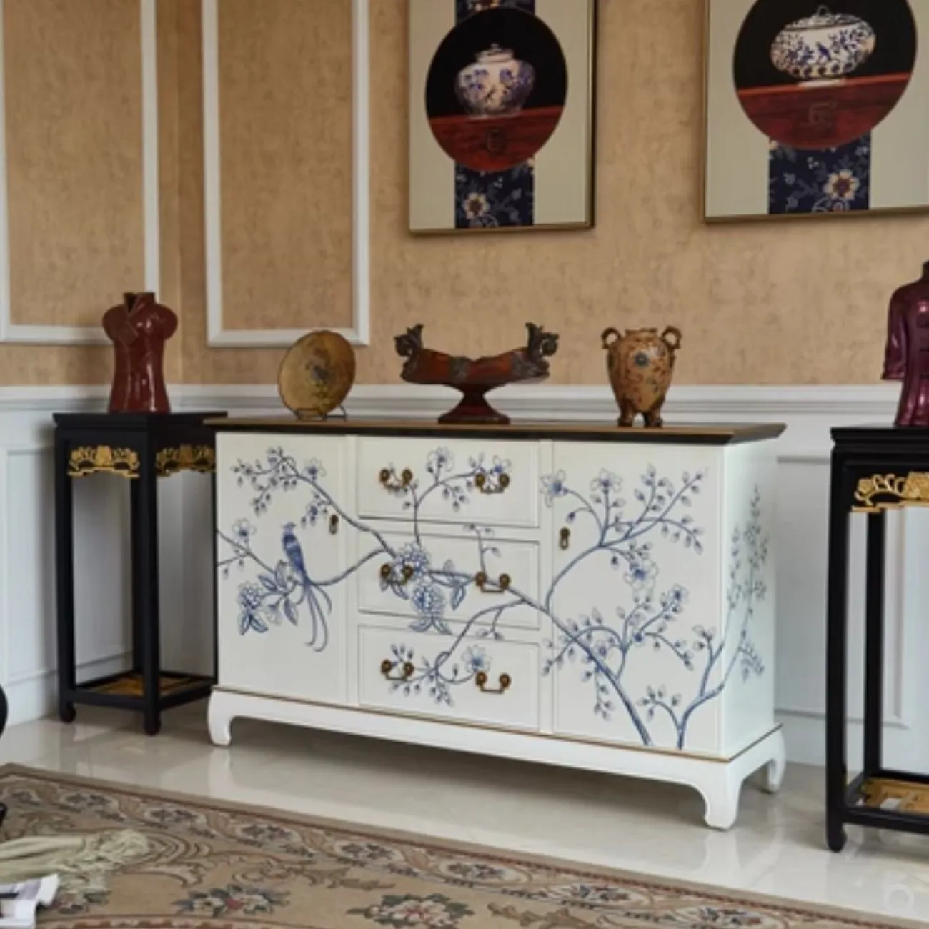 Расписной комод из массива дерева Creative Life 35974-29 Расписной комод из массива дерева Creative Life 35974-29