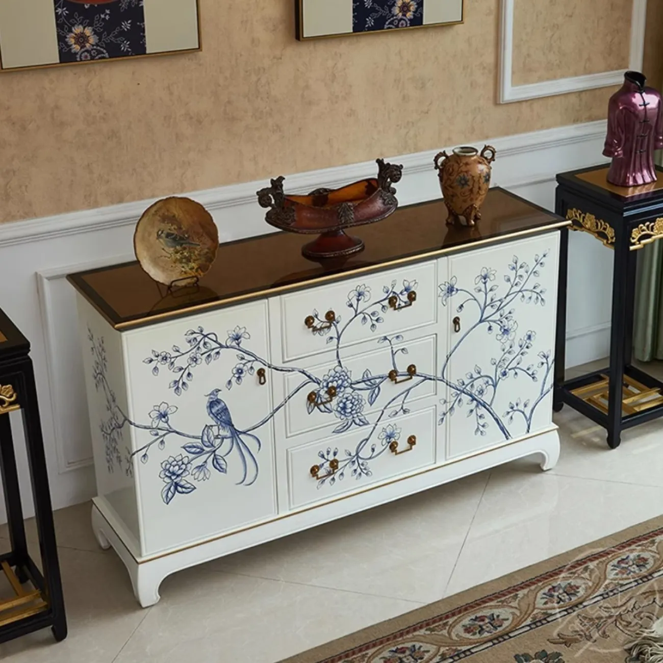 Расписной комод из массива дерева Creative Life 35974-29 Расписной комод из массива дерева Creative Life 35974-29