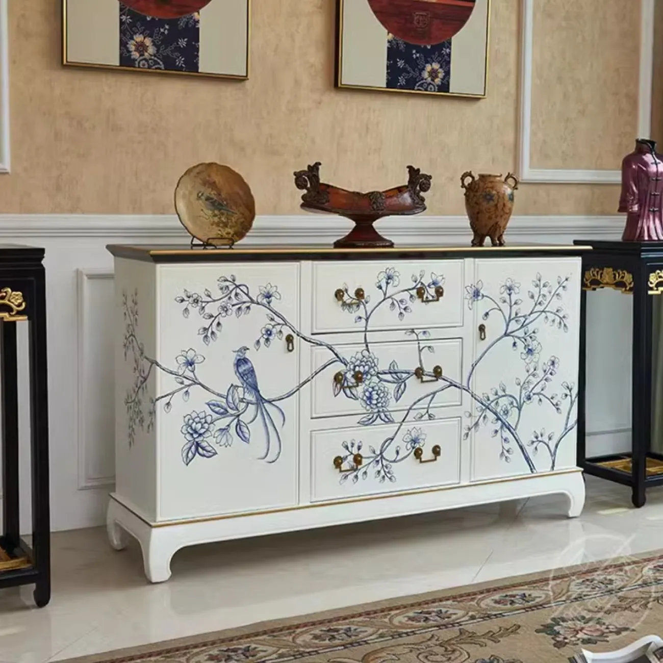 Расписной комод из массива дерева Creative Life 35974-29 Расписной комод из массива дерева Creative Life 35974-29