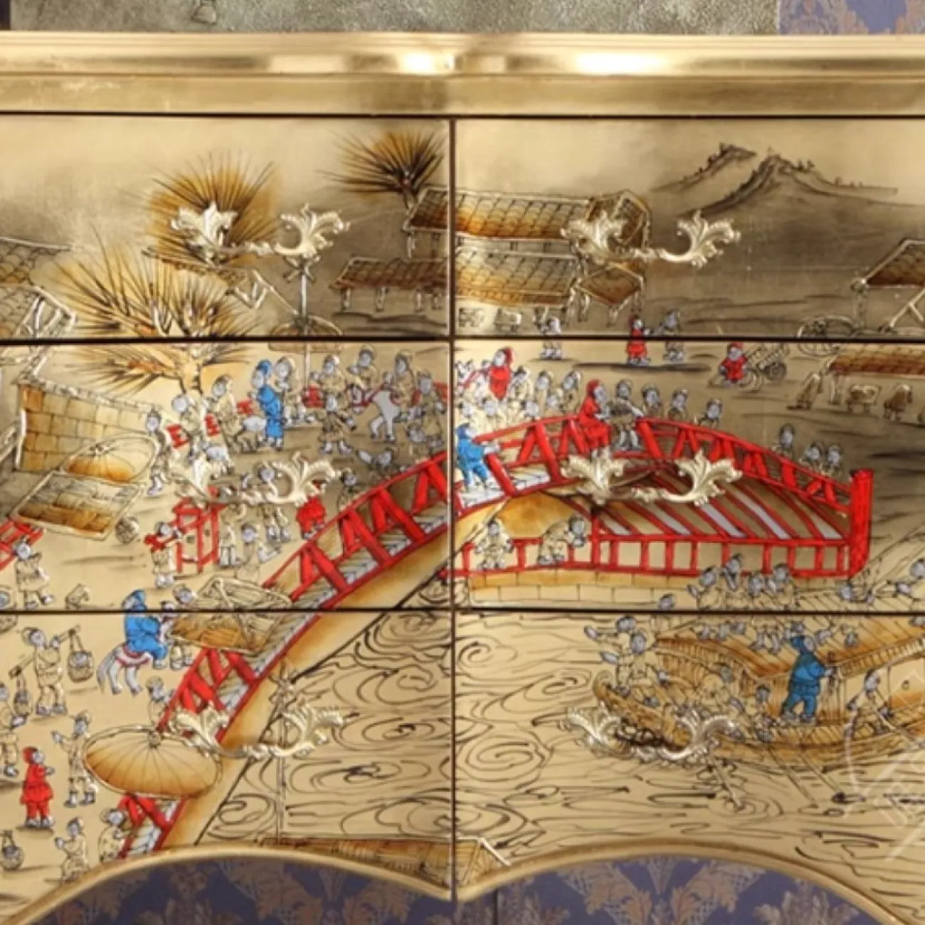 Расписной комод из цельного дерева Creative Life 35975-29