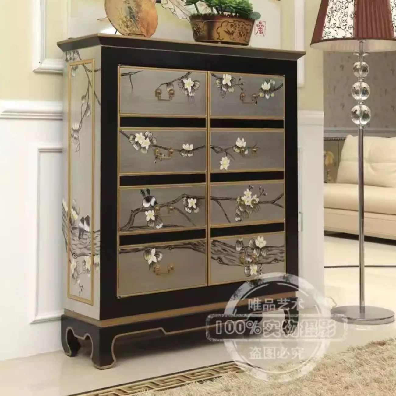 Расписной двухдверный шкаф для хранения Creative Life 35978-29