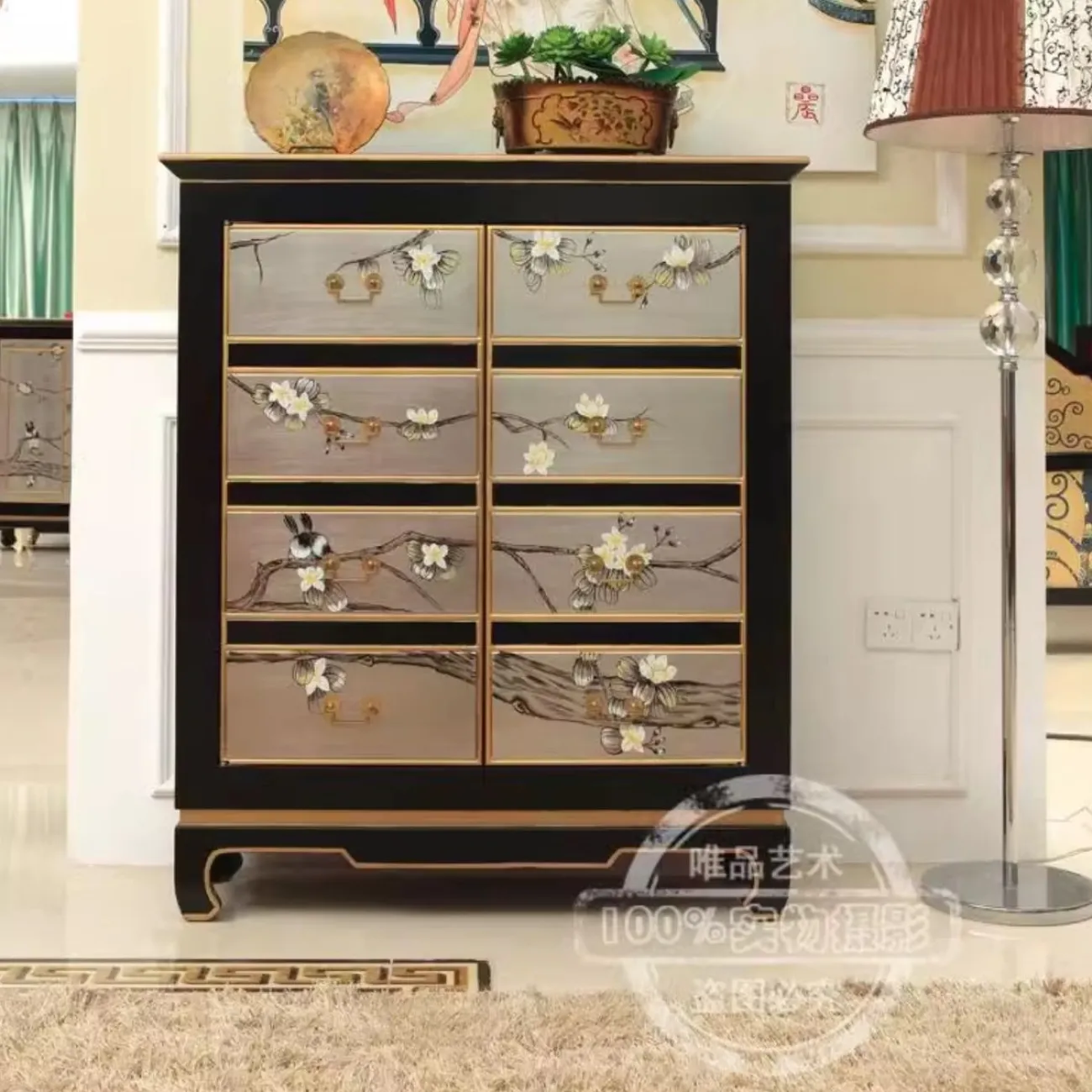 Расписной двухдверный шкаф для хранения Creative Life 35978-29