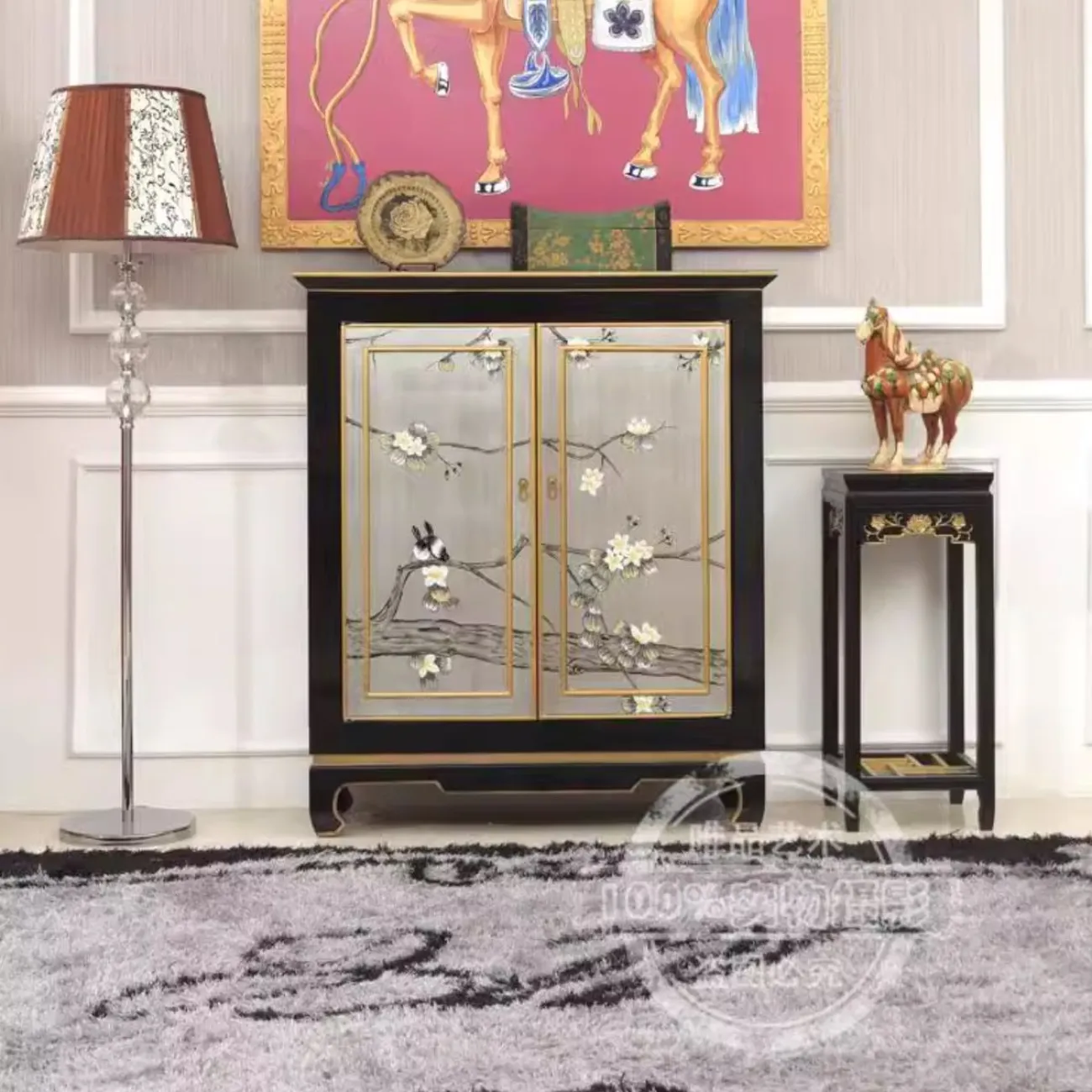 Расписной двухдверный шкаф для хранения Creative Life 35978-29