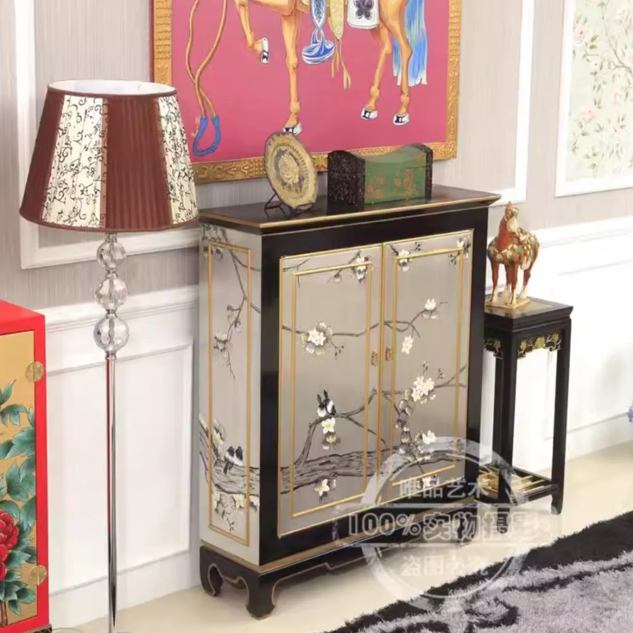 Расписной двухдверный шкаф для хранения Creative Life 35978-29