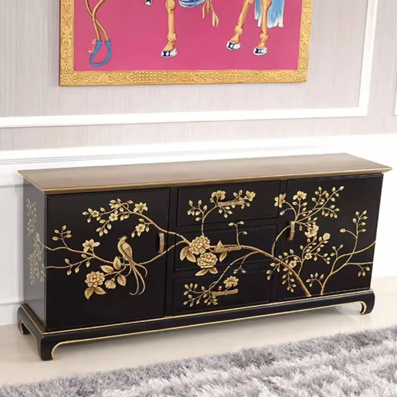 Шкаф-сервант в ретро-стиле из массива дерева Creative Life 35980-29 Шкаф-сервант в ретро-стиле из массива дерева Creative Life 35980-29