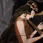 Роскошный расписной шкаф из массива дерева Creative Life 35982-29