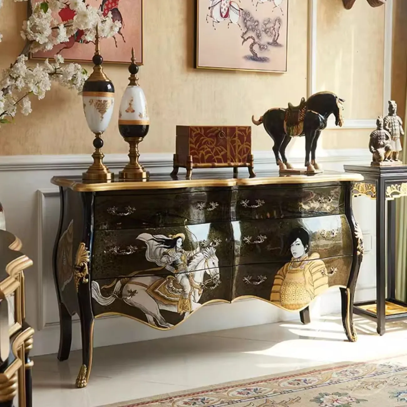 Декоративный комод из цельного дерева Creative Life 35985-29 Декоративный комод из цельного дерева Creative Life 35985-29