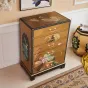 Высокий расписной шкаф в китайском стиле Creative Life 35986-29