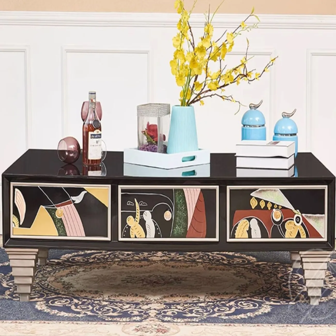 Расписной роскошный ТВ-шкаф Creative Life 35988-29 Расписной роскошный ТВ-шкаф Creative Life 35988-29