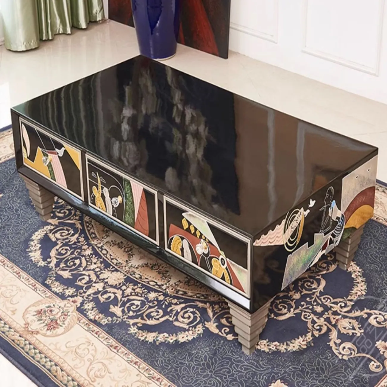 Расписной роскошный ТВ-шкаф Creative Life 35988-29 Расписной роскошный ТВ-шкаф Creative Life 35988-29