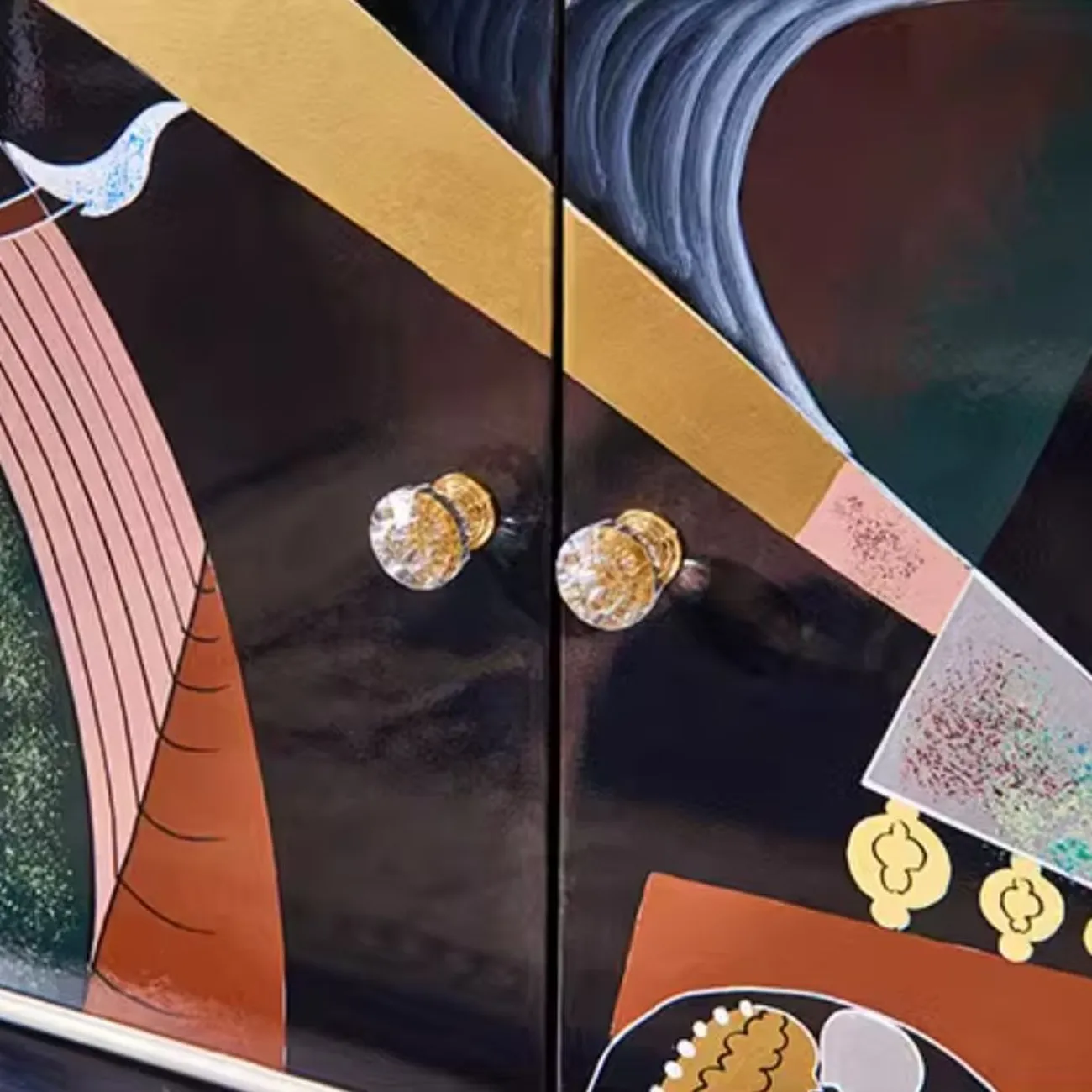 Расписной роскошный ТВ-шкаф Creative Life 35988-29 Расписной роскошный ТВ-шкаф Creative Life 35988-29