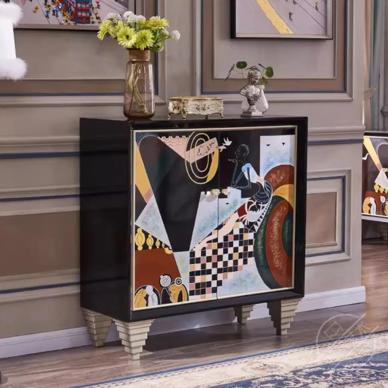 Роскошный расписной комод Creative Life 35990-29 Роскошный расписной комод Creative Life 35990-29