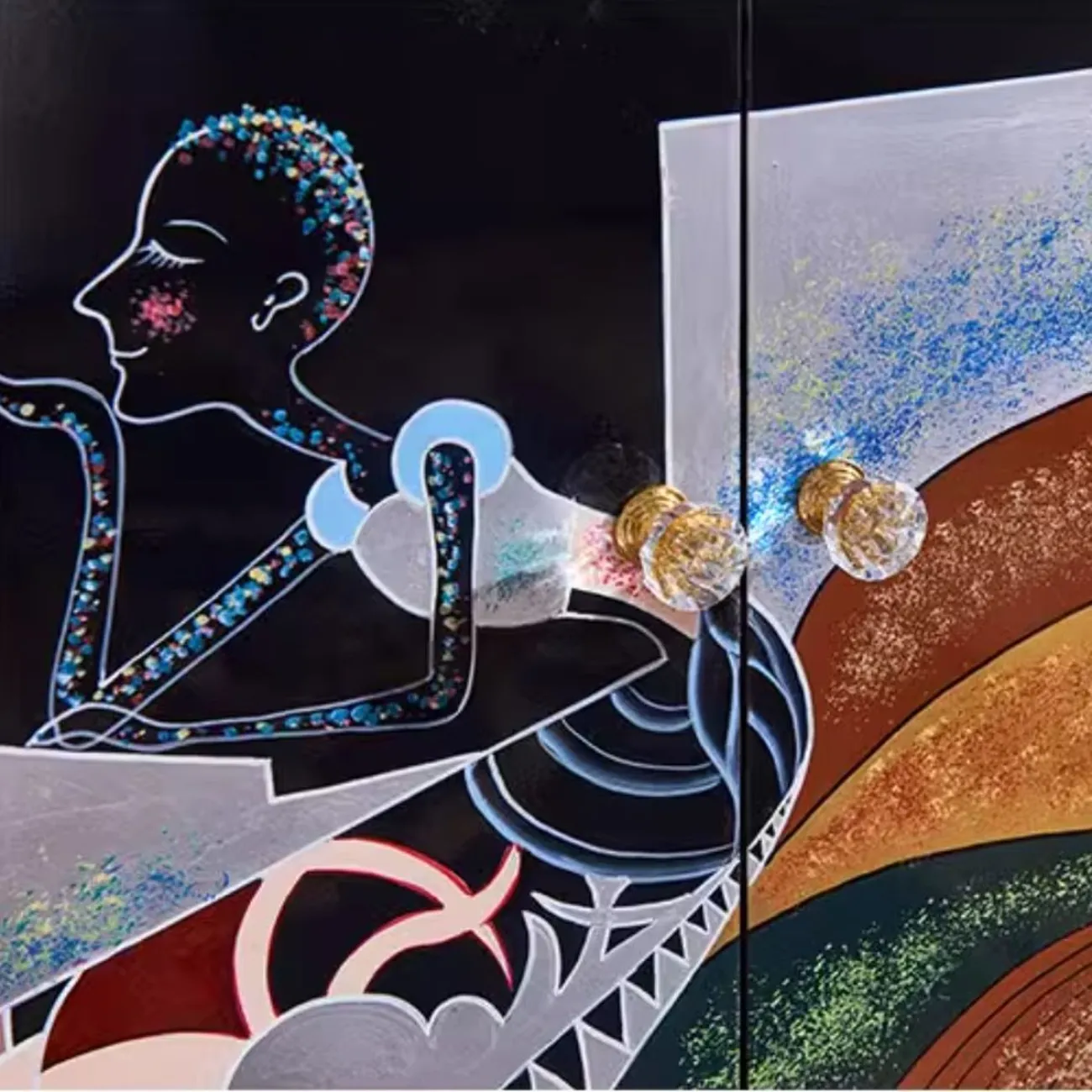 Роскошный расписной комод Creative Life 35990-29 Роскошный расписной комод Creative Life 35990-29