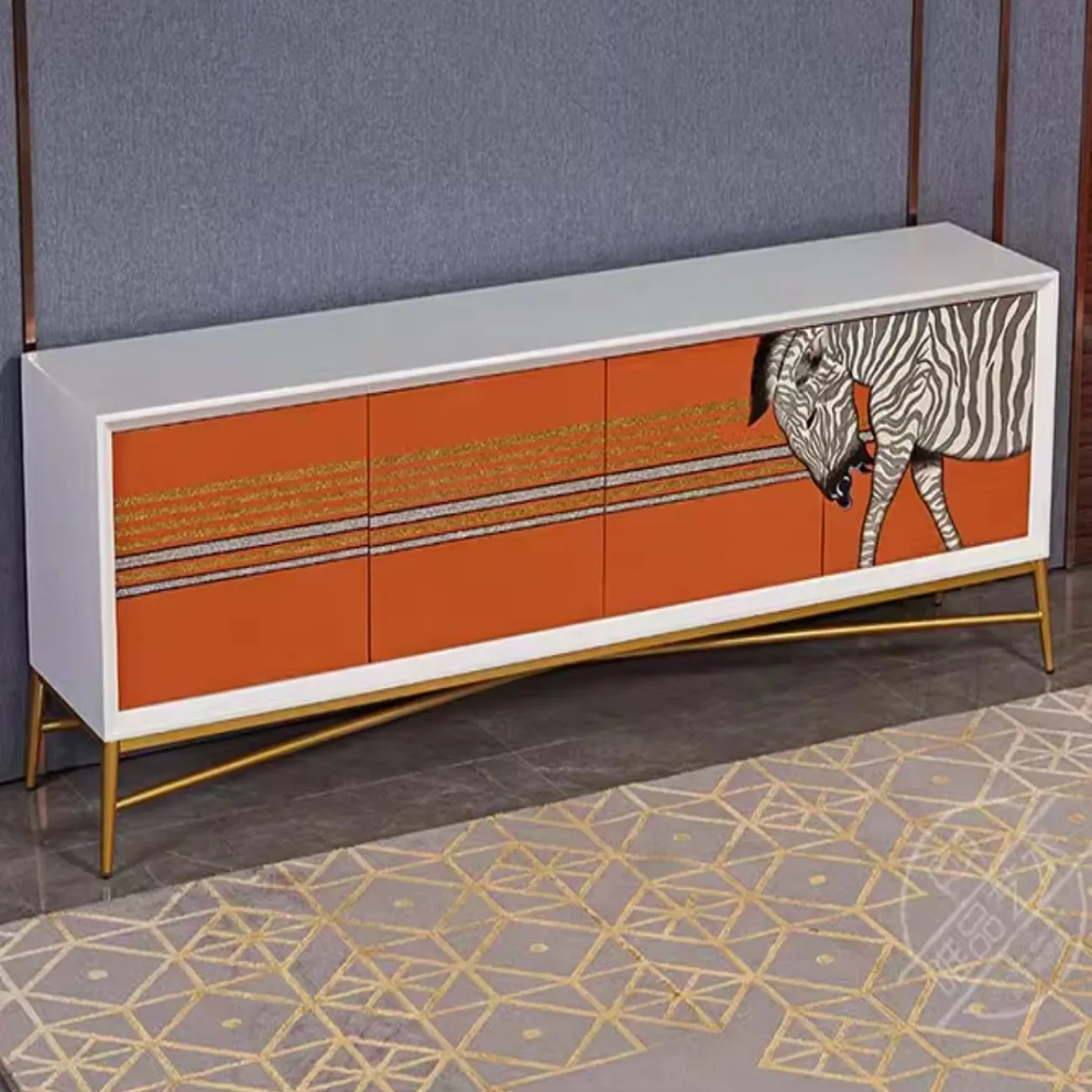 Роскошный расписной ТВ-шкаф Creative Life 35996-29