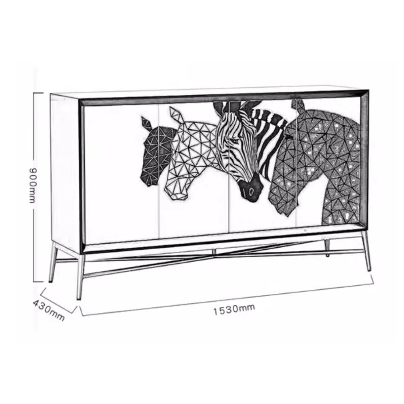 Роскошный расписной комод Creative Life 35997-29 Роскошный расписной комод Creative Life 35997-29