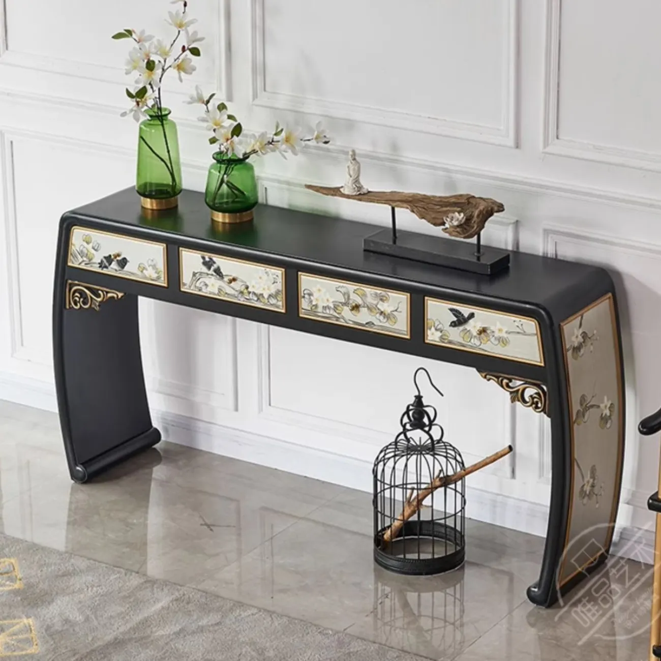 Расписной консольный столик в китайском стиле Creative Life 35999-29