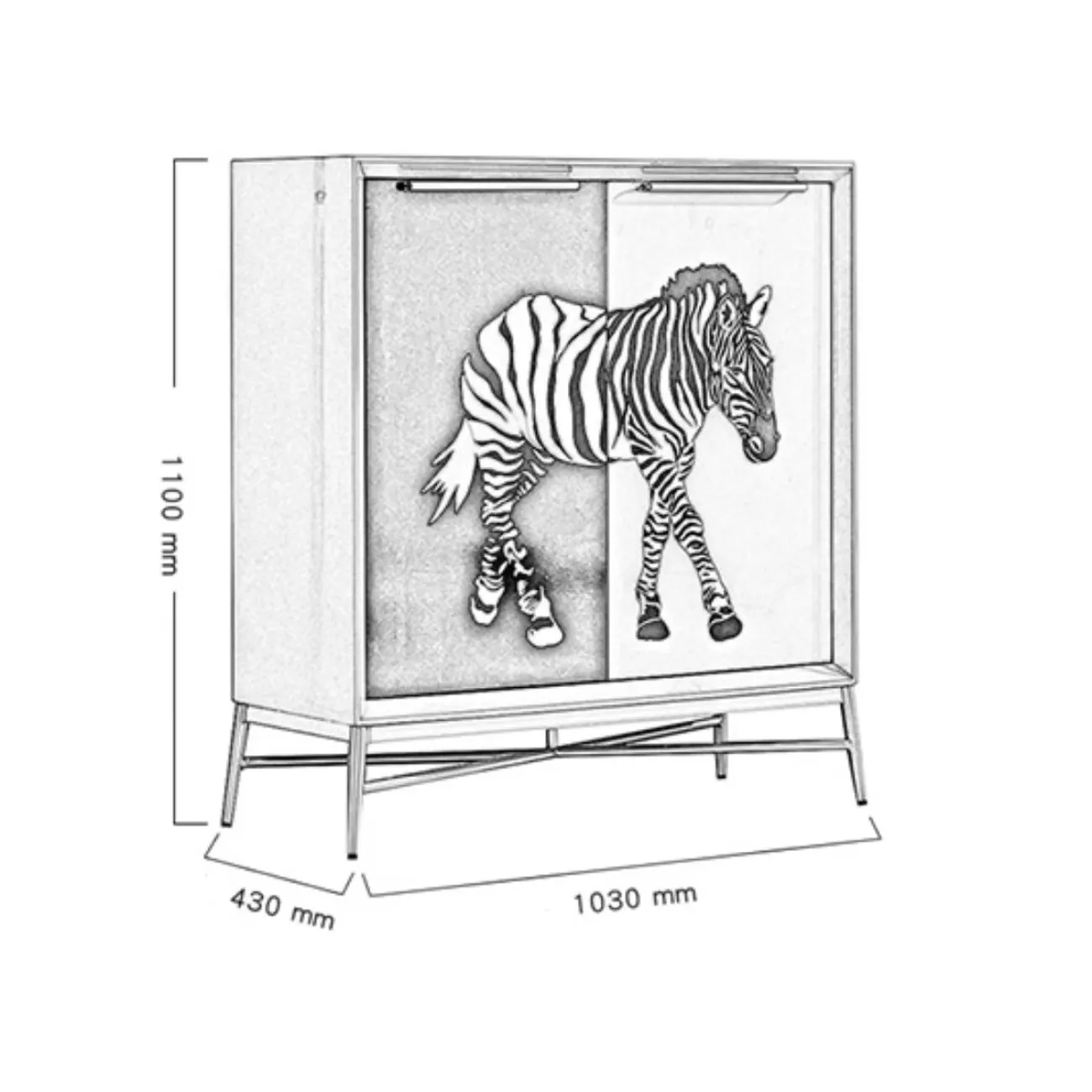 Роскошный расписной шкаф Creative Life 36001-29 Роскошный расписной шкаф Creative Life 36001-29